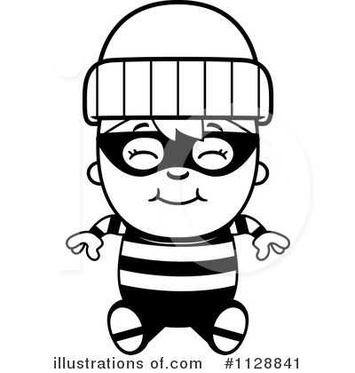 burglar clipart black and white