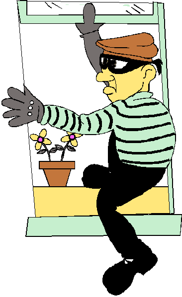 burglar clipart intrusion