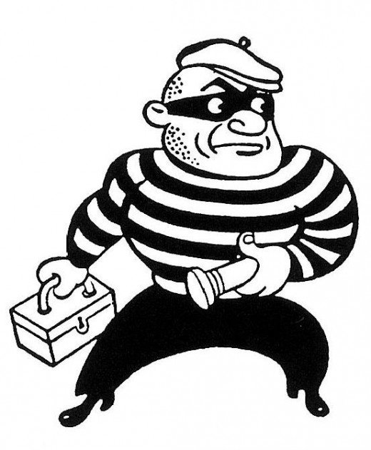 burglar clipart rob