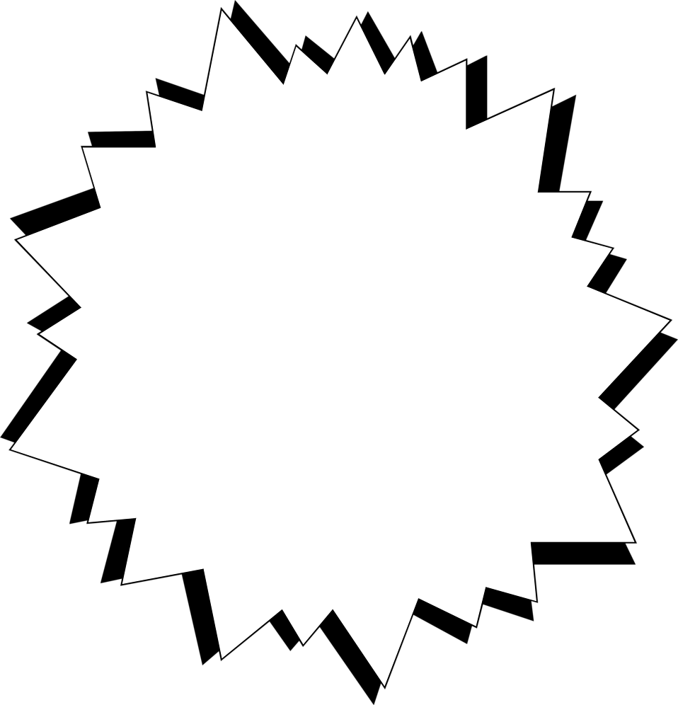 burst clipart blank