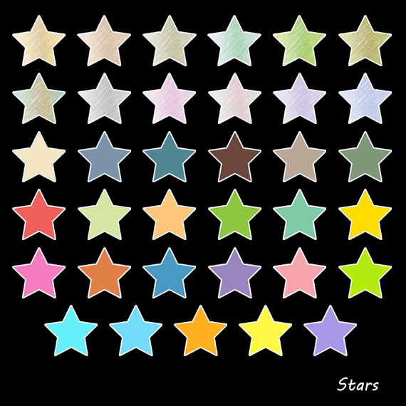 burst clipart design star