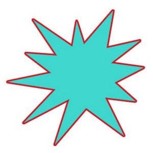 Free picture of a. Burst clipart turquoise