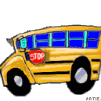 bus clipart animated
