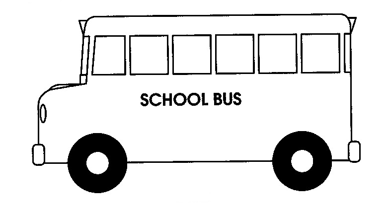 bus clipart outline