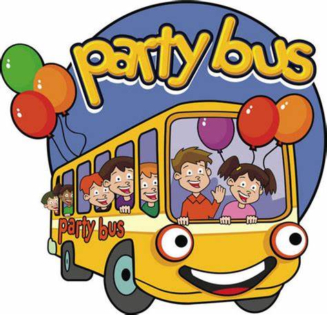 clipart bus party bus