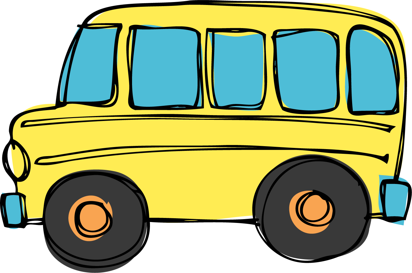 School bus . Clipart border transportation