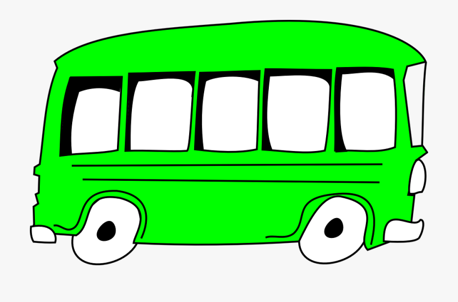 clipart bus green