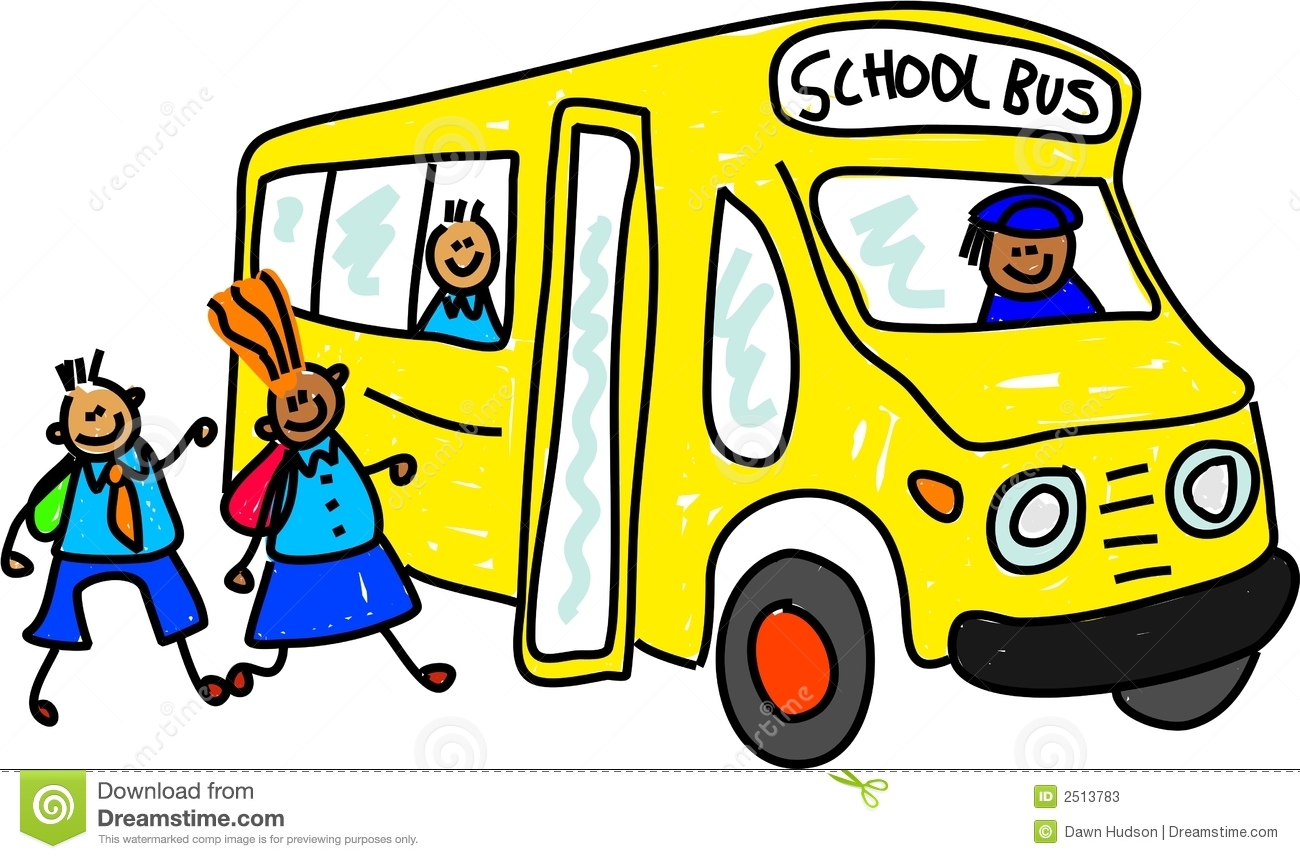 clipart bus bus driver