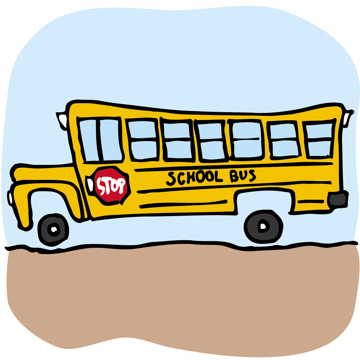 bus clipart summer school