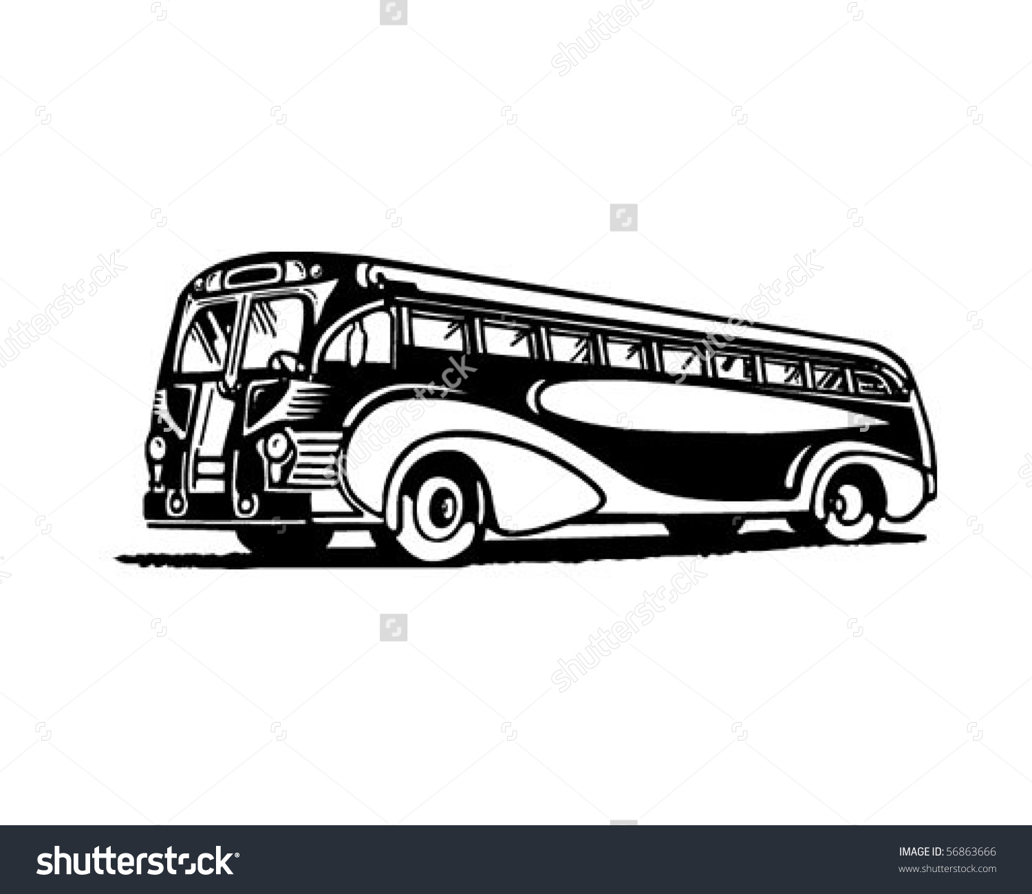 bus clipart vector