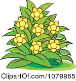 bush clipart flower