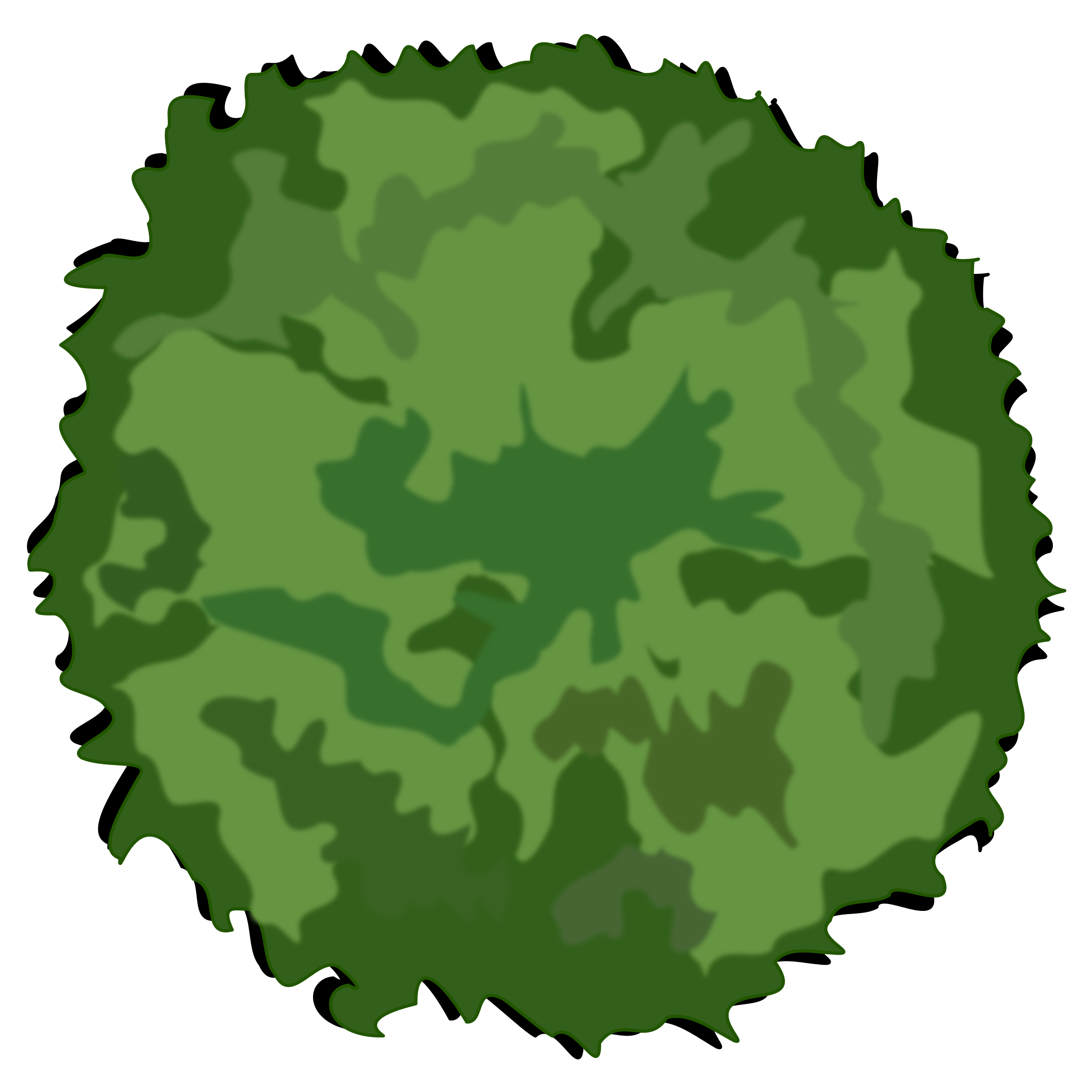 bushes clipart tree top