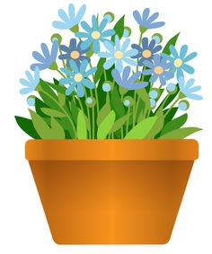 bushes clipart potted