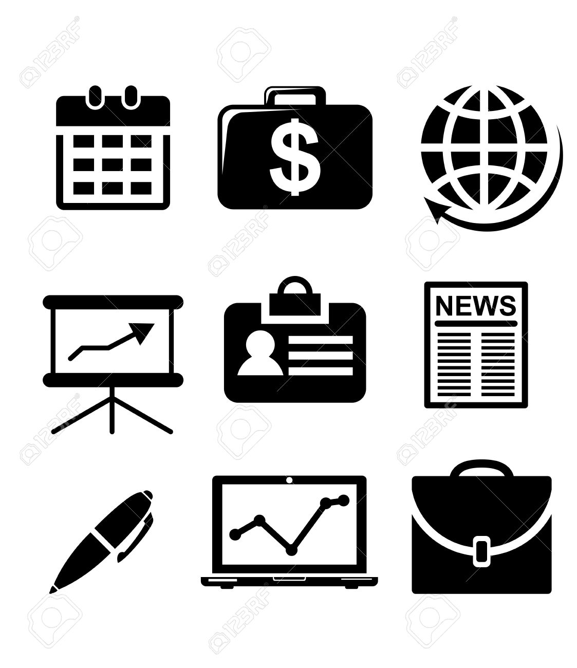 business clipart black and white