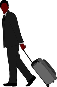 Free business travel image. Businessman clipart salesman