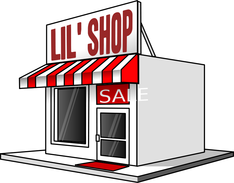 Clipart computer shopping. Small business 