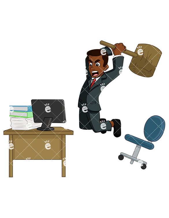 businessman clipart computer