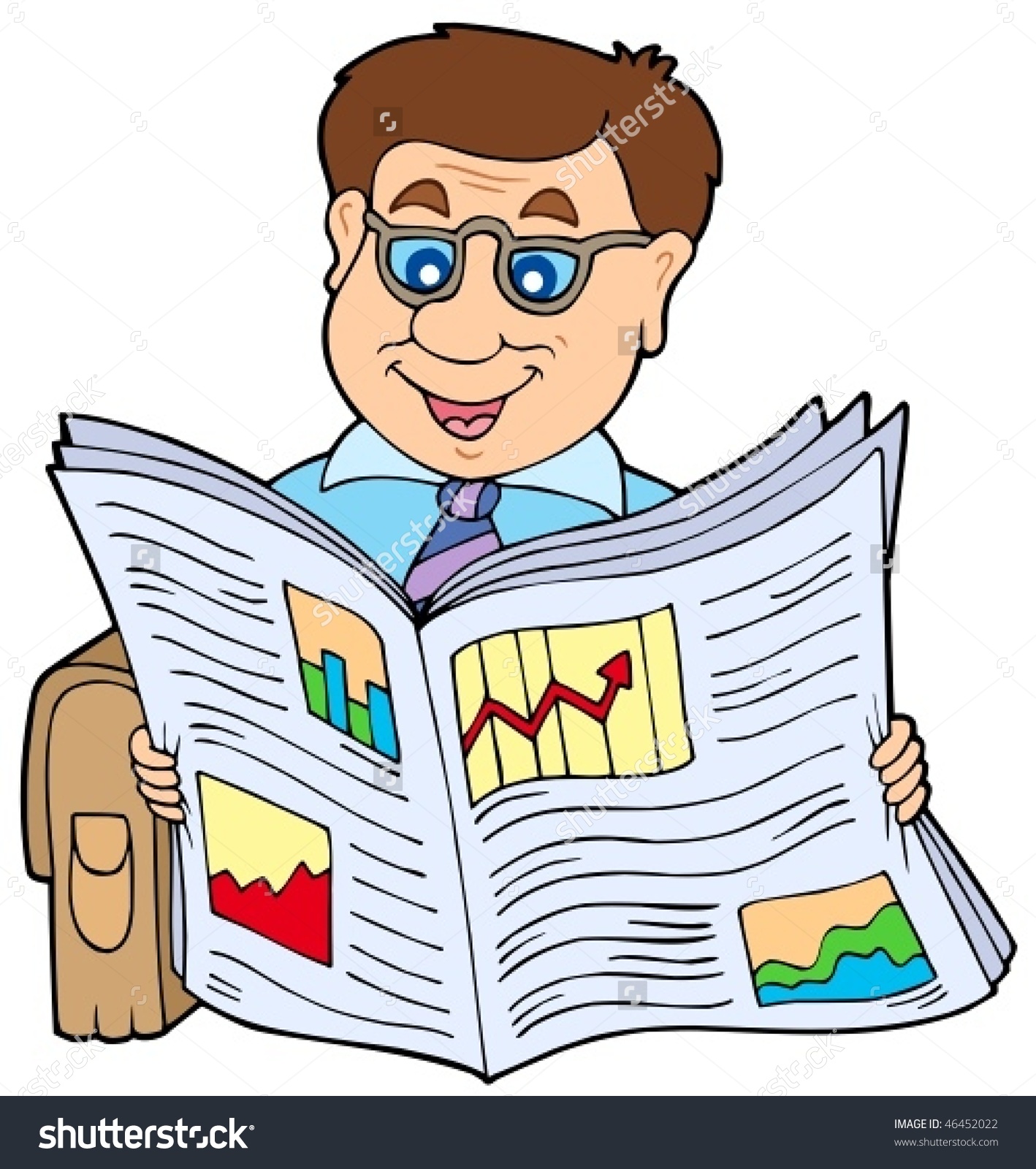 Clip art news paper. Businessman clipart creative