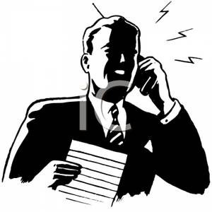 businessman clipart phone