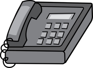 telephone clipart desk phone