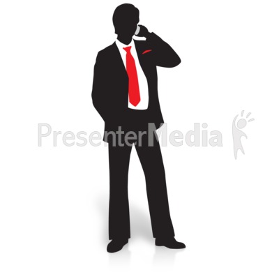 businessman clipart phone