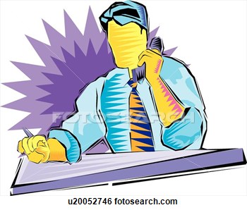 businessman clipart phone