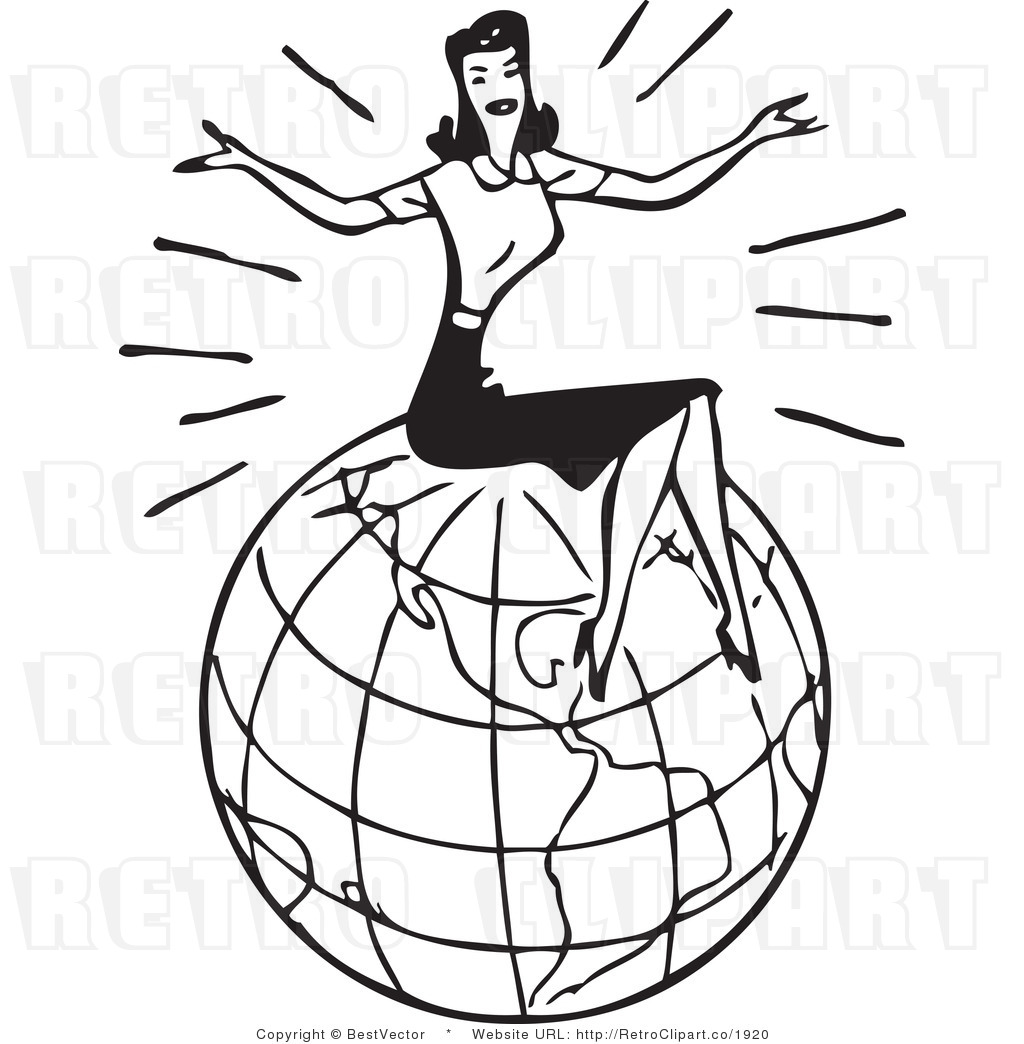 Retro free collection download. Businesswoman clipart black and white
