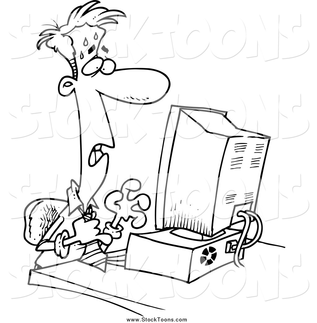 businessman clipart stressed