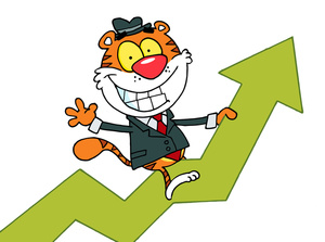 Businessman clipart success. Free image business tiger
