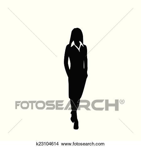 Portal . Businesswoman clipart black and white