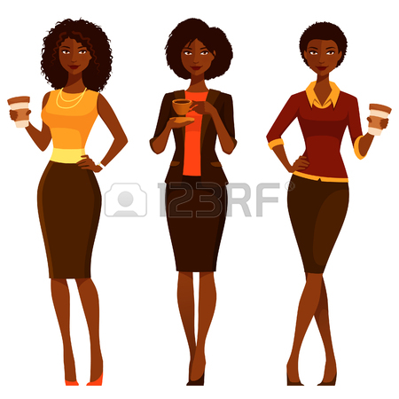 . Businesswoman clipart black and white