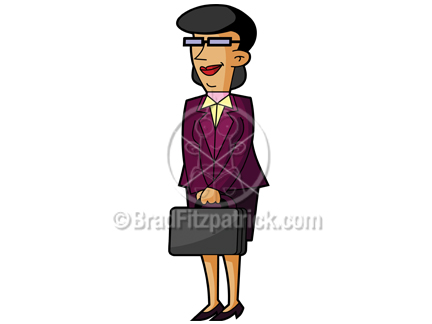 businesswoman clipart briefcase clipart