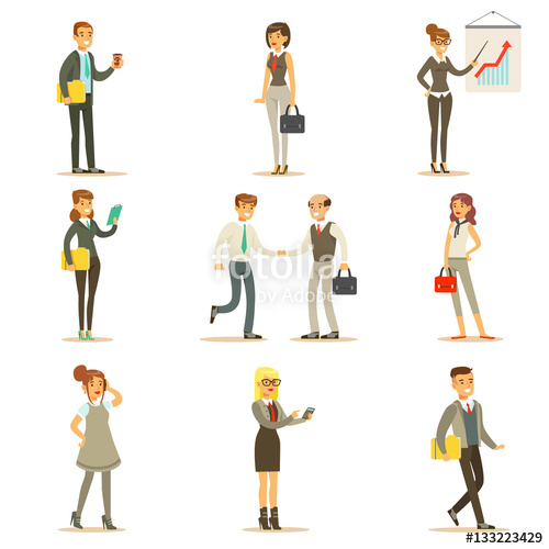 Businesswoman clipart busy. Business finance and office
