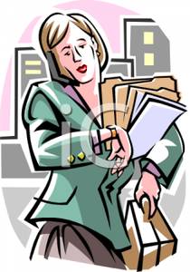 Image a checking her. Businesswoman clipart busy