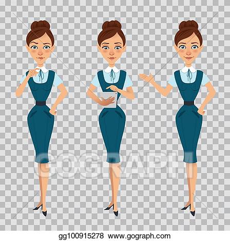 Clip art vector in. Businesswoman clipart formal woman
