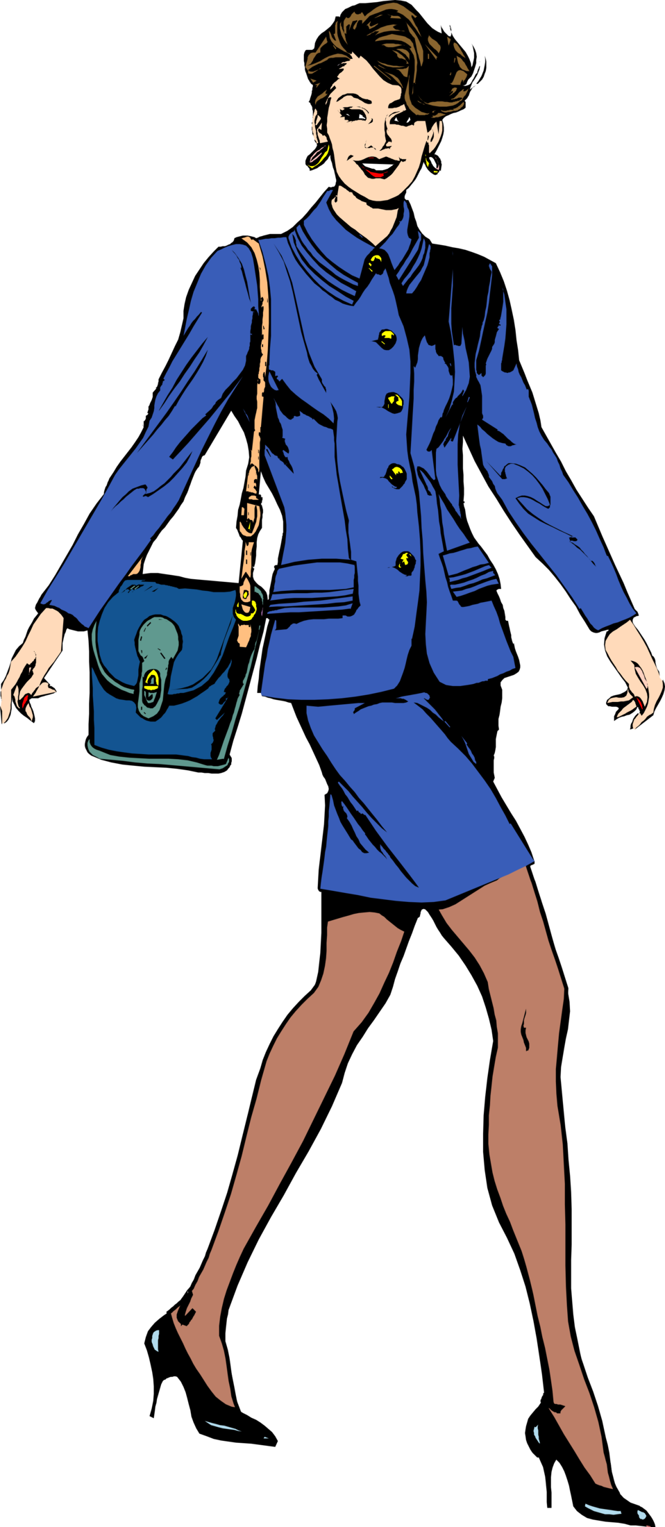 Public domain clip art. Female clipart business person