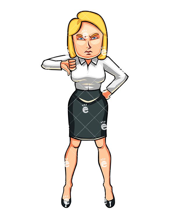 businesswoman clipart standing