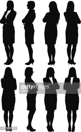 businesswoman clipart standing