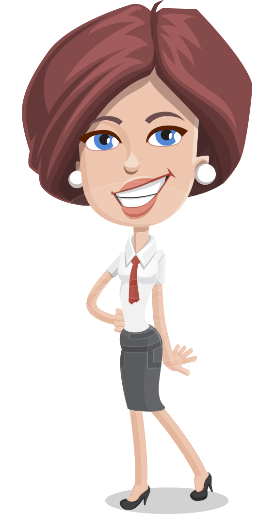 Vector business character lainey. Businesswoman clipart successful woman