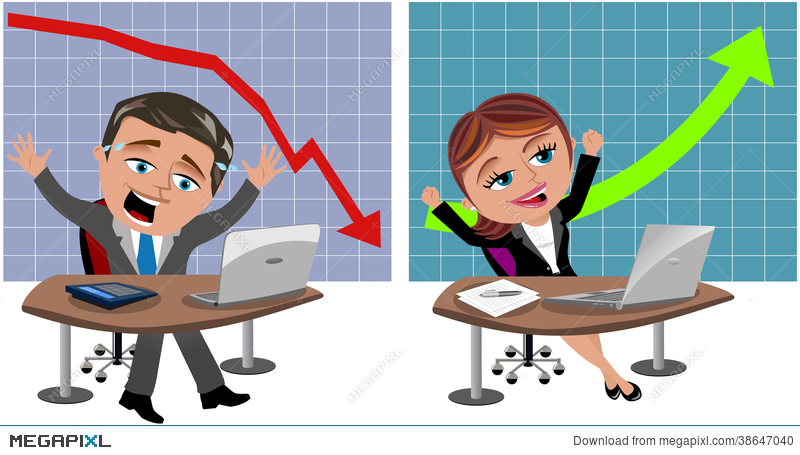 And unsuccessful business man. Businesswoman clipart successful woman