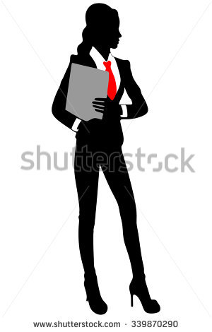 Businesswoman clipart vector. Silhouette clip board free