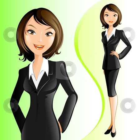 businesswoman clipart vector