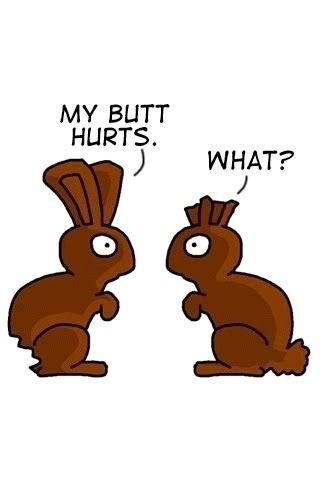 butt clipart bunny