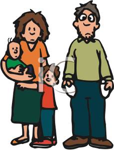 poverty clipart hungry family
