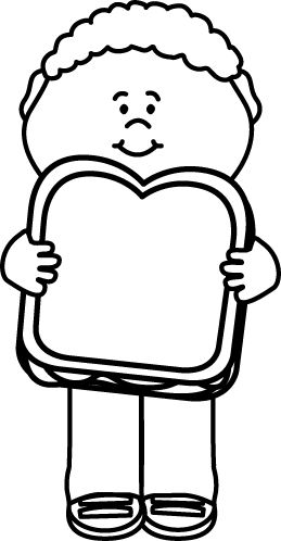 butter clipart black and white