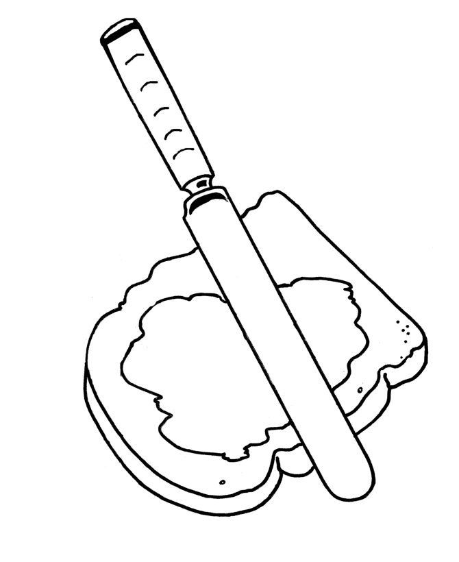 butter clipart coloring