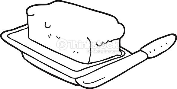 butter clipart coloring