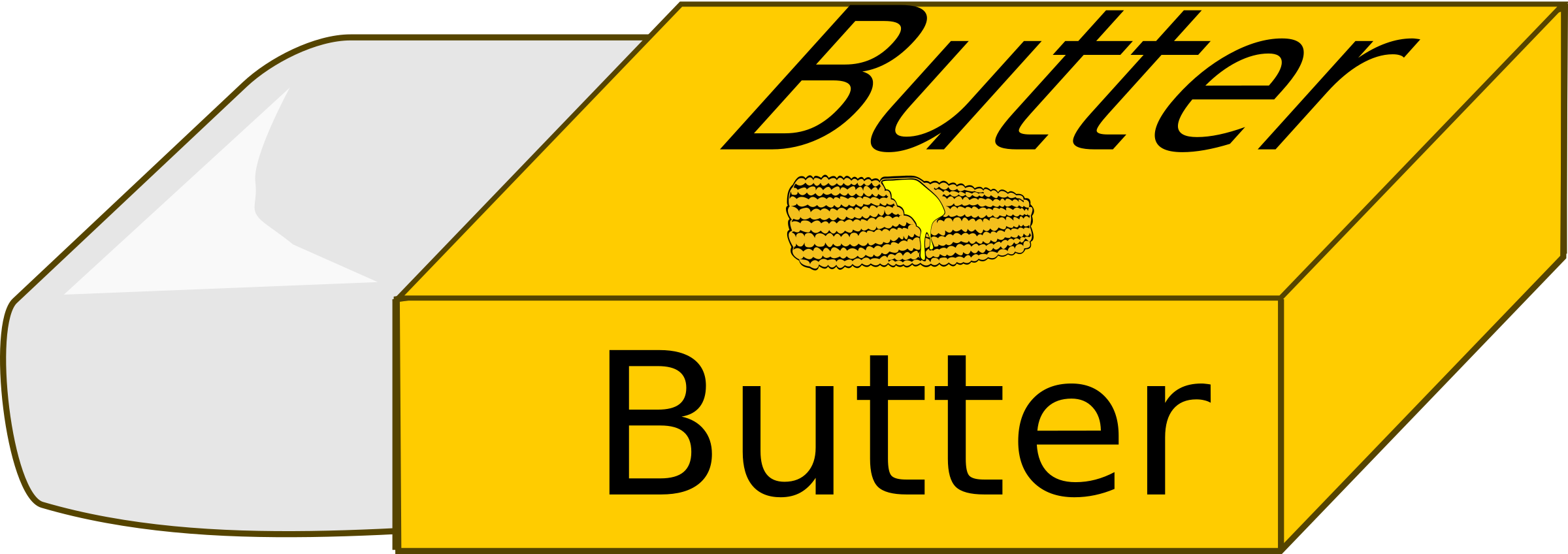 butter clipart cute