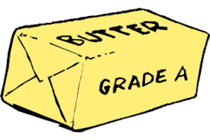 butter clipart grade a