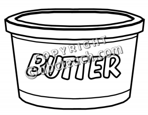 butter clipart outline